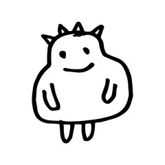 monster cute hand drawn illustration design