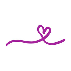 Obraz premium love icon hand drawn illustration design