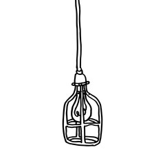bulb hand drawn illustration design