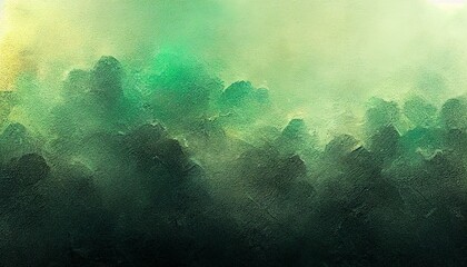 Fototapeta na wymiar Dark green background abstract gradient foggy painting texture and cloudy edges in textured header banner image design