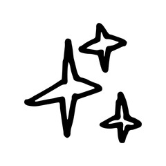 stars hand drawn illustration design