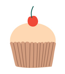 cupcake with cherry