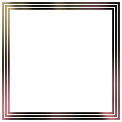 Square line border frame