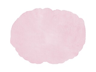 Pink watercolor background. Abstract big spot. Pastel color