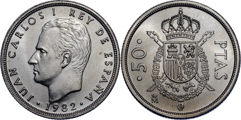 SPAIN, Juan Carlos I, 50 Pesetas 1982, UNC