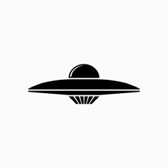 Fototapeta na wymiar UFO Icon. Unidentified Flying Object Symbol - Vector. 