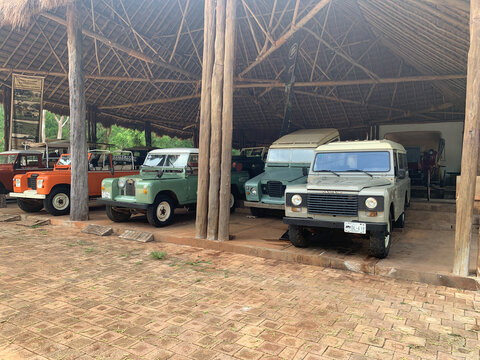 Cancun. Mexico. May 2022. Museum Of Vintage Retro Sports Cars. Exhibition Of  Vintage Cars Outside.