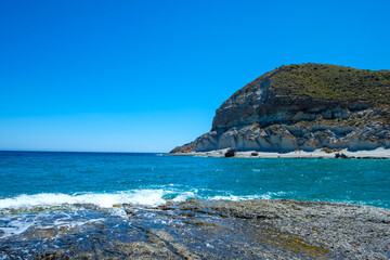 Cala de Enmedio, in the natural park of Cabo de Gata, Níjar, Andalusia. Spain