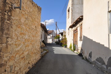 Fototapeta na wymiar The beautiful village of Monagri in the province of Limassol, in Cyprus 
