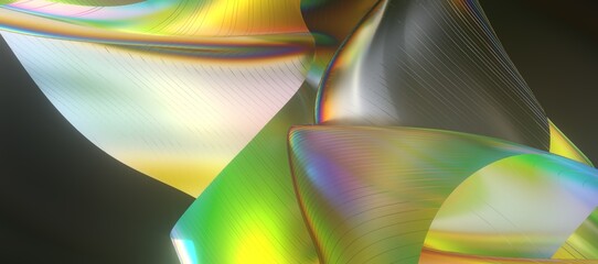 Abstract line fluid colors backgrounds. Trendy Vibrant Fluid Colors. 3d render