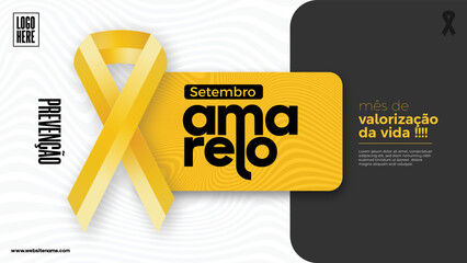 social campaign background design for setembro amarelo