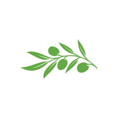 Fototapeta na wymiar Olive logo icon illustration. Olive icon vector. olive branch flat sign. olive solid pictogram. olive logo illustration. Vector illustration