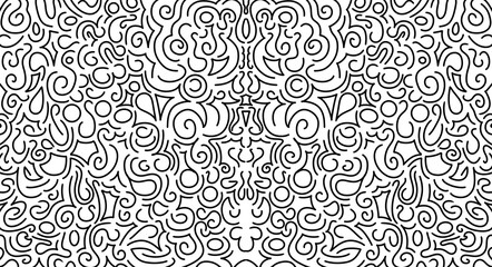 Symmetrical pattern backdrop handrawn design