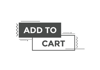 add to cart text web button. add to cart speech bubble label. Colorful web banner. vector illustration
