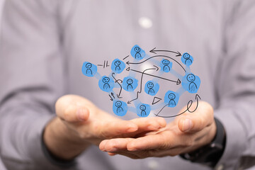 people network structure HR - Human resources management and recruitment