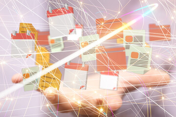 Business intelligence analyst dashboard on virtual