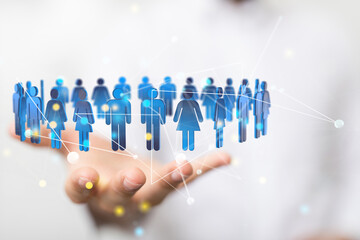 conference Digital Network and data concept 3d