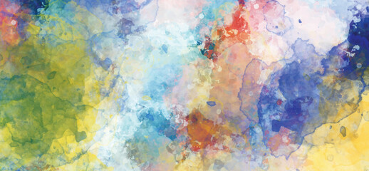 watercolor bleed and fringe with vibrant distressed grunge texture. Abstract pastel color watercolor for background.	