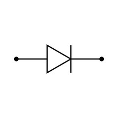 electrical symbol of diode in physics