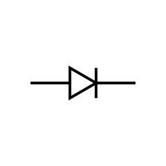 electrical symbol of diode in physics
