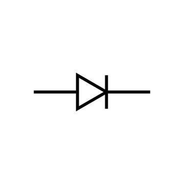 recommend clip art: electrical symbol of diode in physics