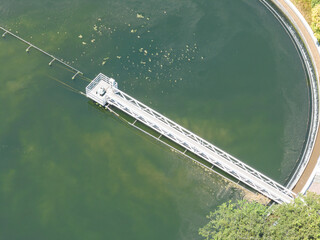 sewage treatment plant in the city