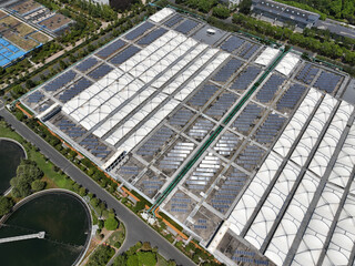 sewage treatment plant in the city