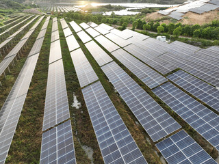 solar power station in mountain