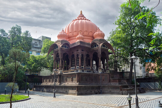 Boliya Sarkar ki Chhatri, Indore, Madhya Pradesh. Also Known as Malhar Rao Chhatri. Indian Architecture. Ancient architecture of Indian temple.