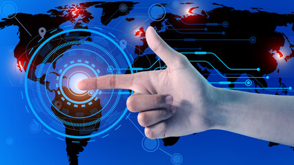 Network touch technology,
cyberspace, new era information innovation.