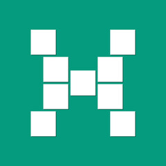 Modern letter X mask area. Photo collage frames template with alphabet letter. Family photo collage frames template for interior design. Vector collage layout for photo montage.