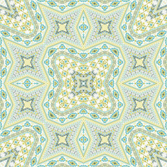 Mexican repeating pattern vector design. Arabesque geometric background. Scarf print in ethnic