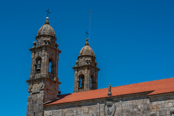 Obraz premium like a pilgrim doing the camino portugues to santiago