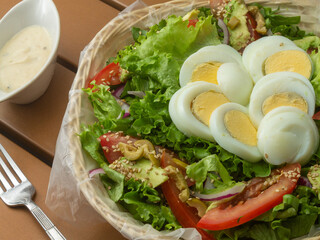 salad with eggs