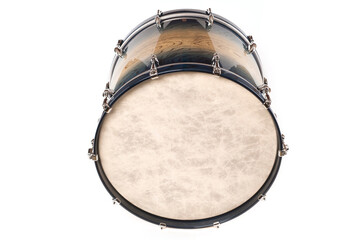 bass drum on a white background 