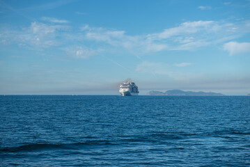 The Cies islands a natural park in the Atlantic Ocean