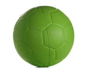 Green ball isolated on white background