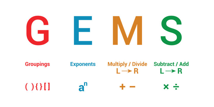 GEMS order of operations in maths