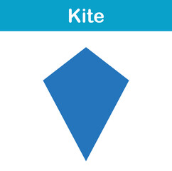 2d geometric shape of kite