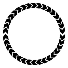 arrow art circle frame
