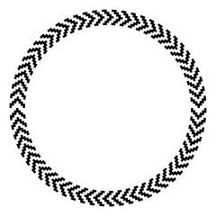 arrow art circle frame
