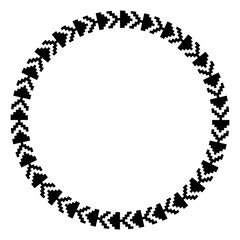 arrow art circle frame

