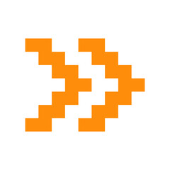 Obraz premium pixel arrow sticker 