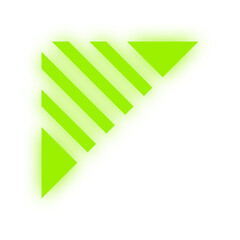 neon line art corner edge
