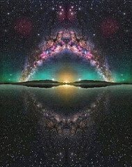 alien planet in space