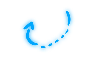 neon doodle arrow


