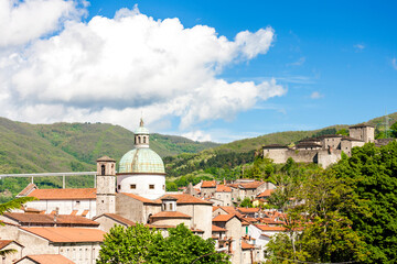 Obraz premium Old town of Pontremoli in Tuscany, Italy