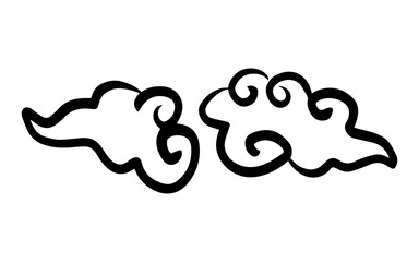 doodle chinese cloud
