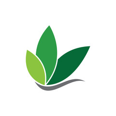 Green leaf logo