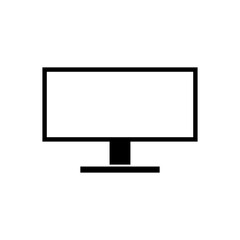 Computer Screen icon. Simple Computer Screen logo isolated on white background